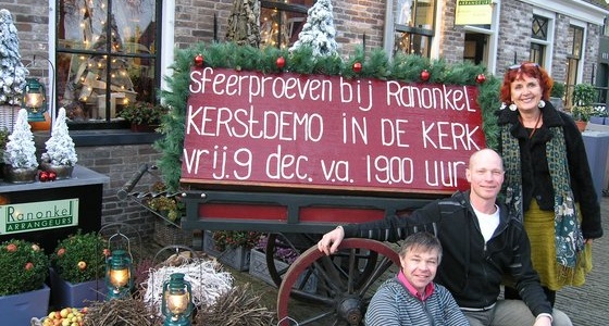 Kerstdemo in Keyserkerk